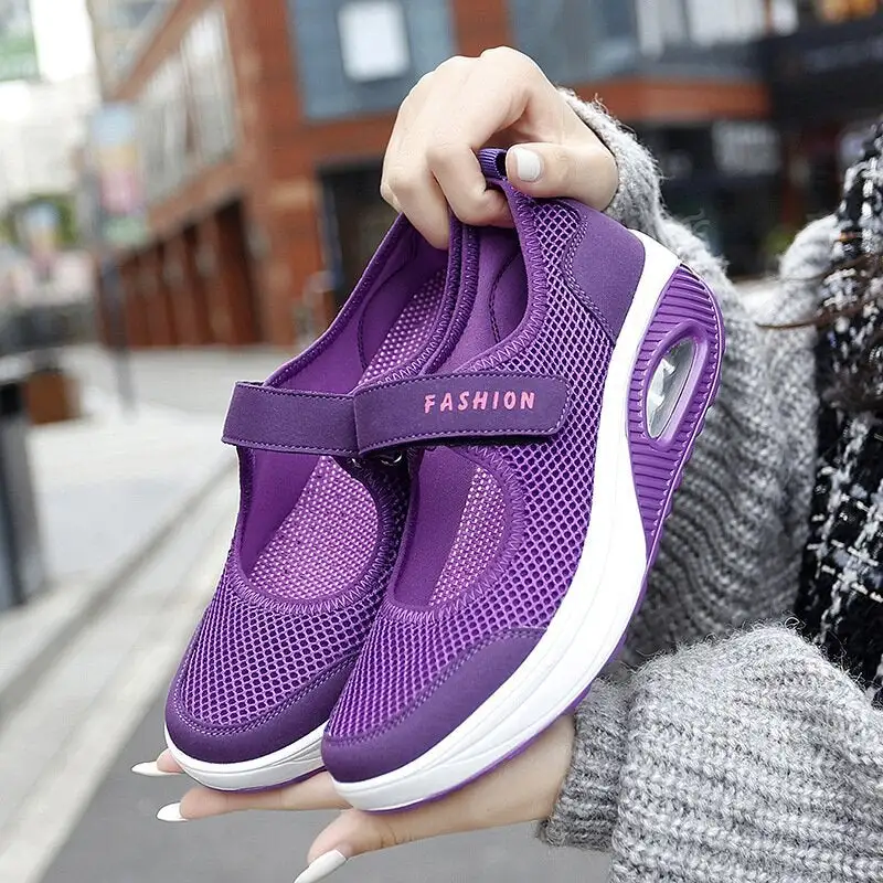 🔥50%OFF 🔥- Breathable Slip-On Orthopedic Women's Diabetic Walking Shoes