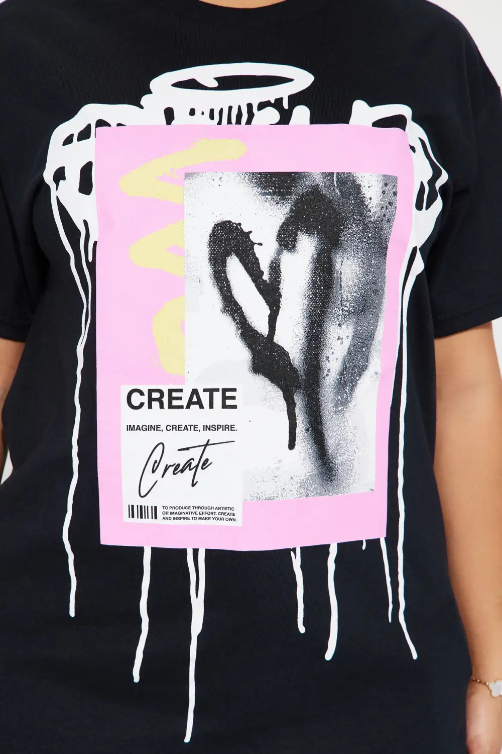 Create Love Graffiti Tshirt - Black