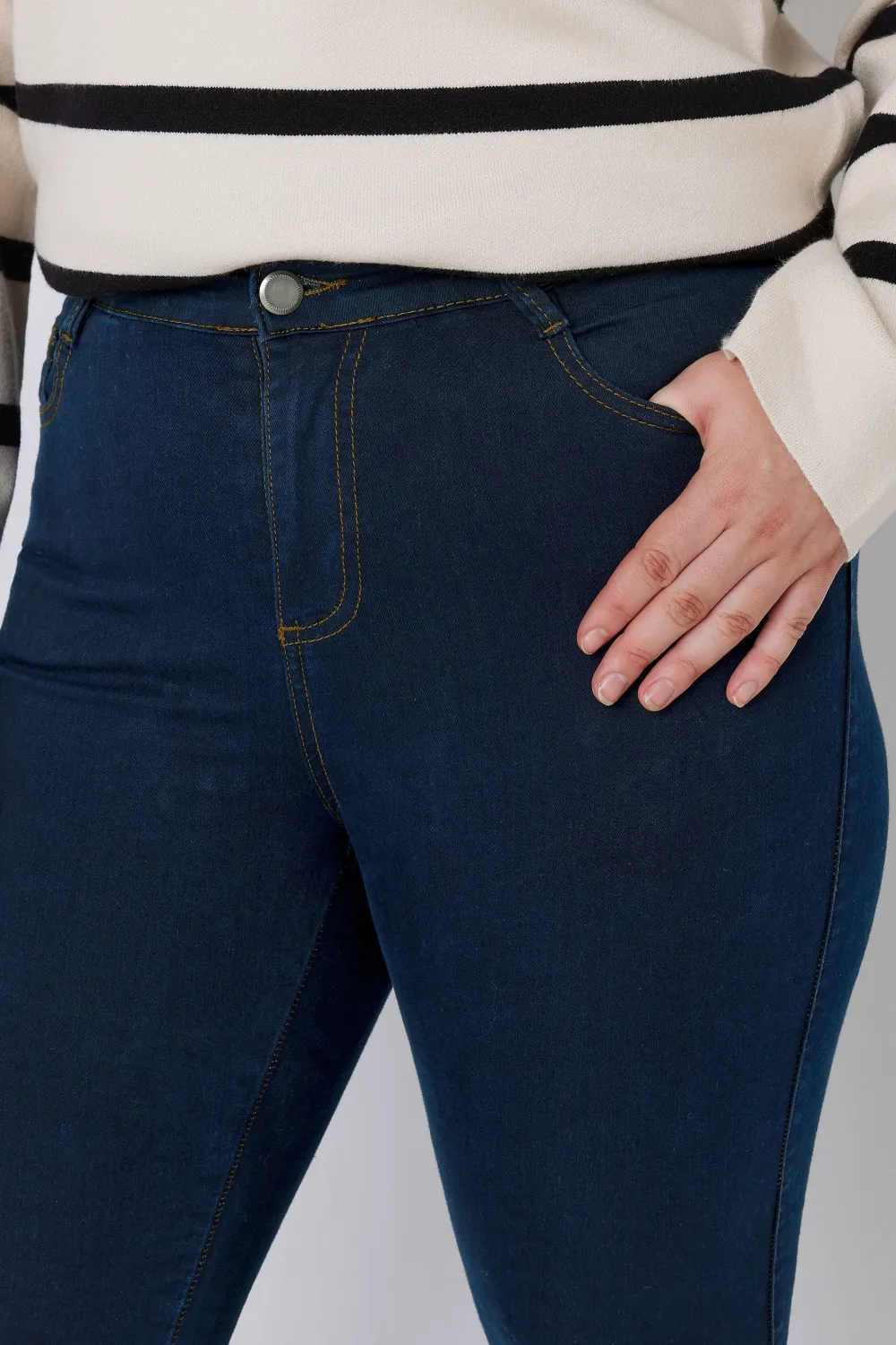 EVANS Curve Indigo Skinny Jeans