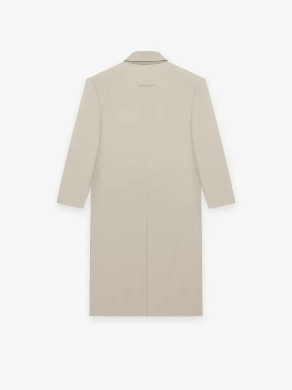 Wool Gabardine Double Breasted Overcoat