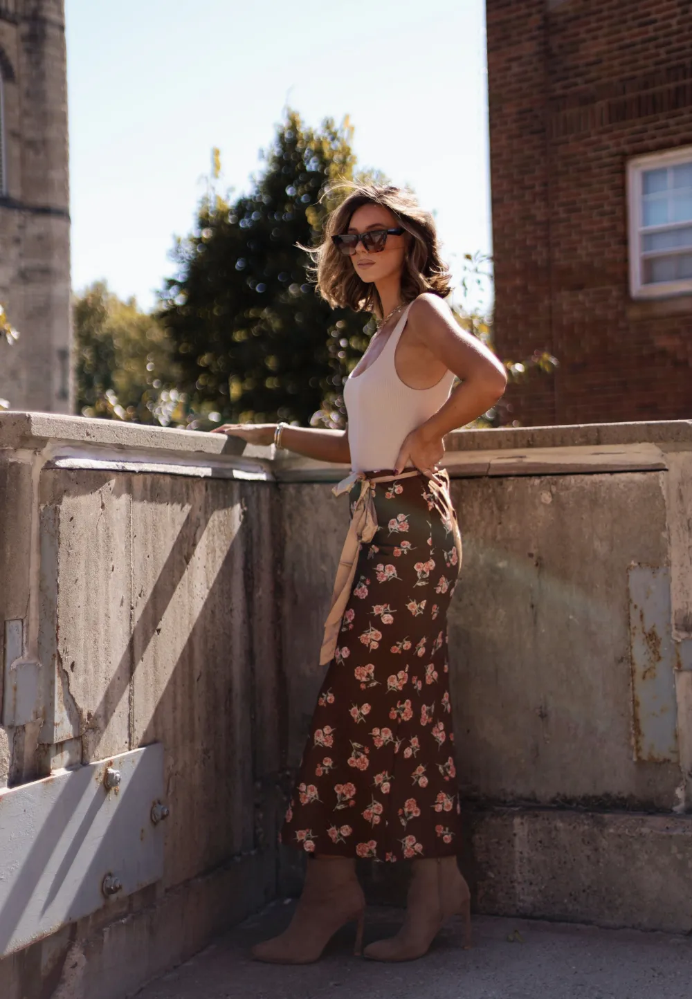 Chestnut Flora Skirt