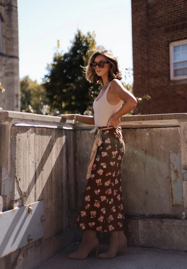 Chestnut Flora Skirt