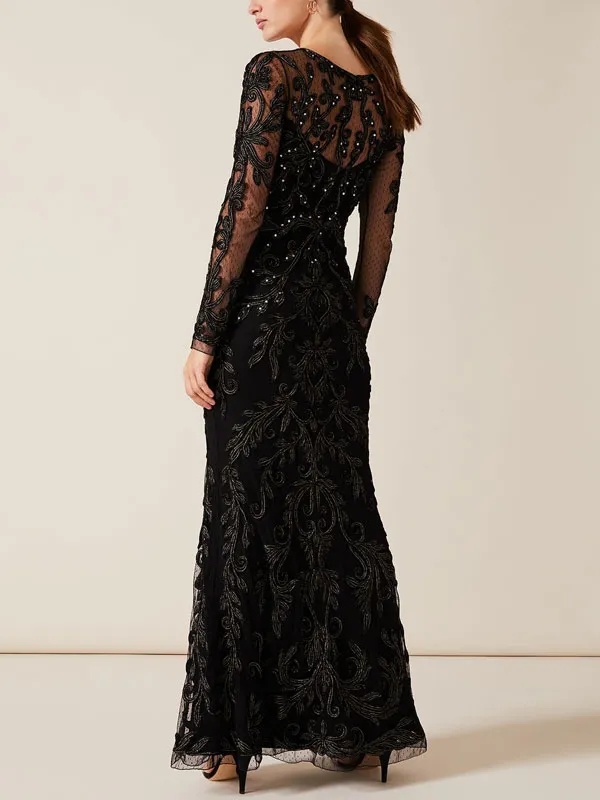 Bold and elegant party ladies lace dress