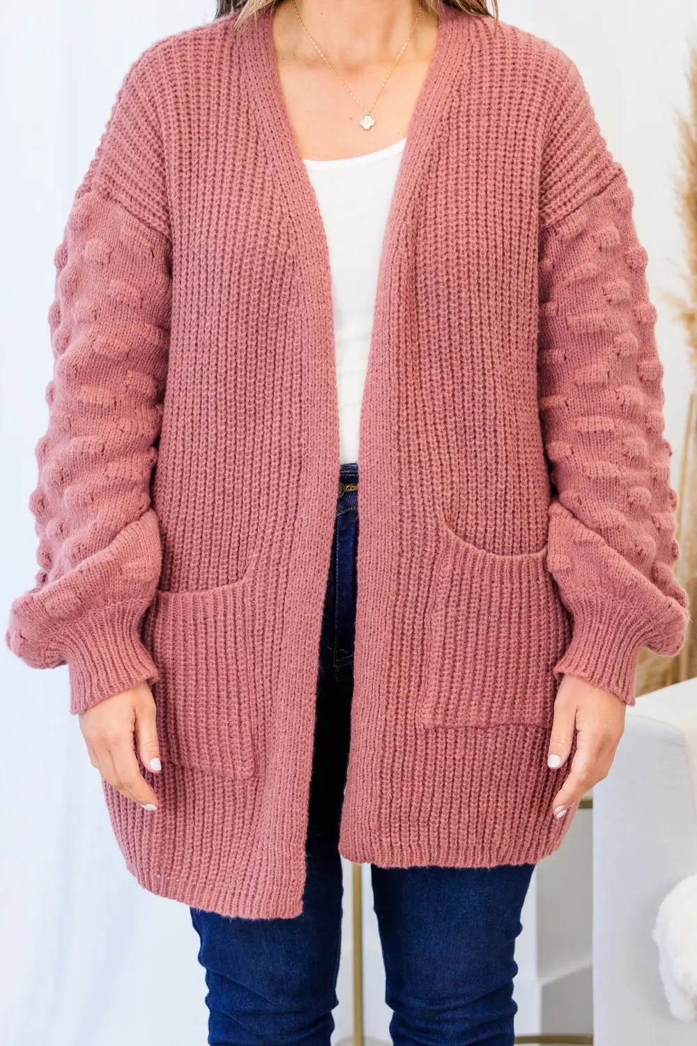 My Kinda Happy Cardigan, Mauve