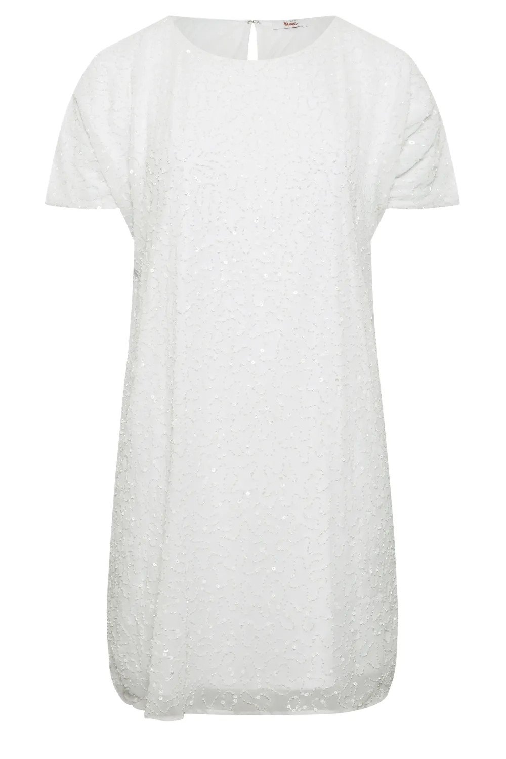 LUXE Curve Teal Green Sequin Hand Embellished Cape Dress