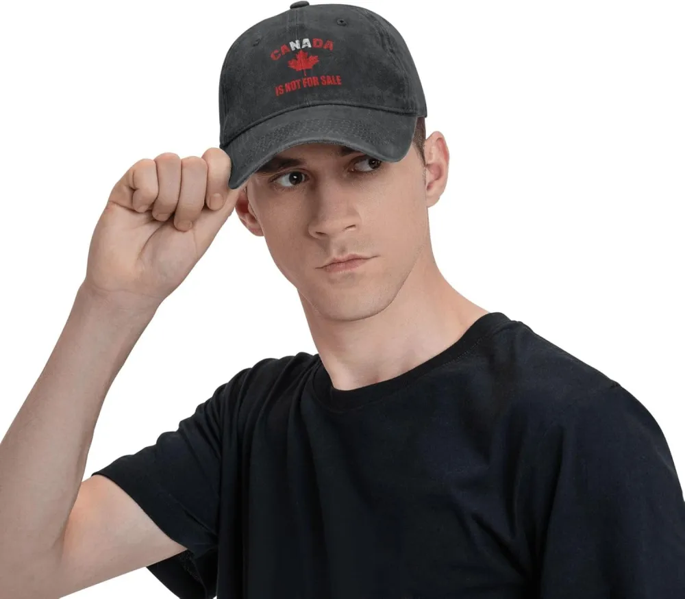 Canada is Not for Sale Hat, Adjustable Vintage Cotton Baseball Cap