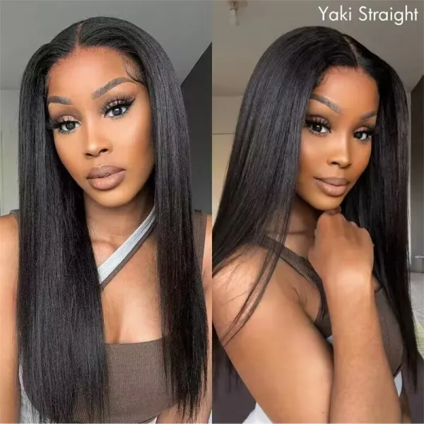 9x6 Lace Parting Max Glueless Wig Natural Kinky Straight / Yaki Straight Ready to Go Wig
