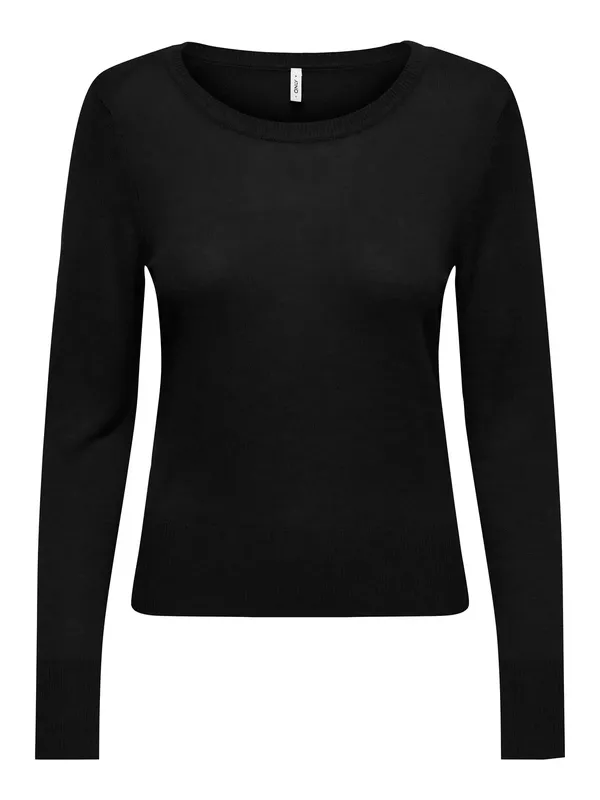 Knit Long Sleeve Crewneck Top