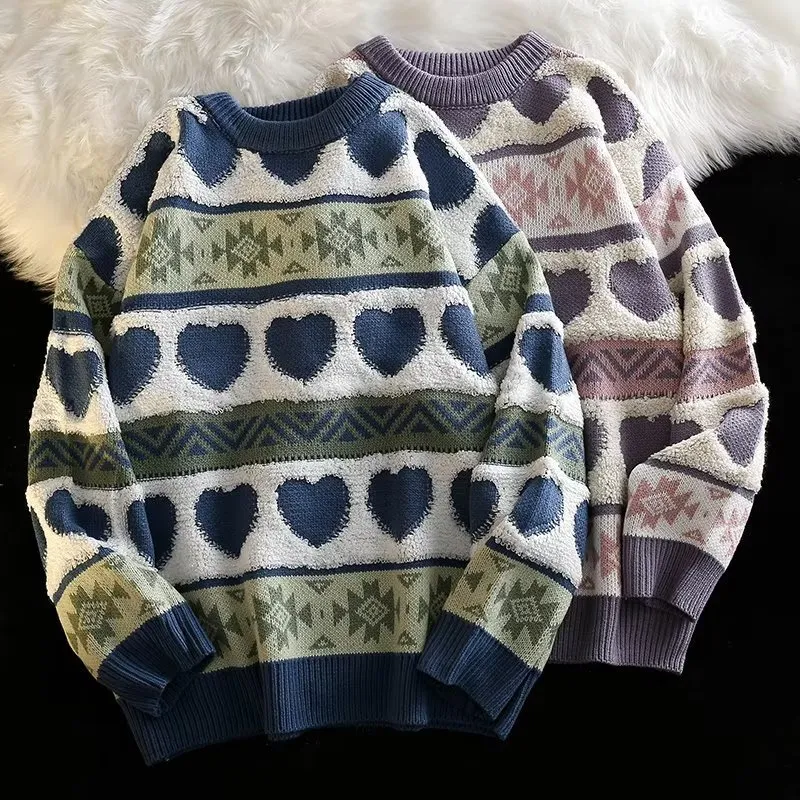 Retro Loose Thickened Sweater