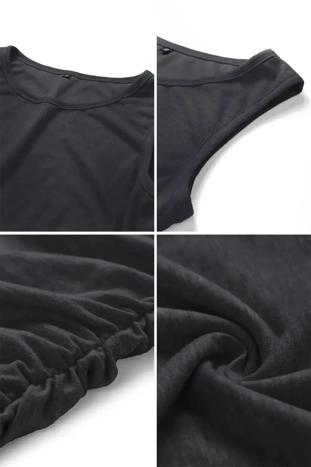 Woman's Ruched Tank Sleeveless Short Mini Dress