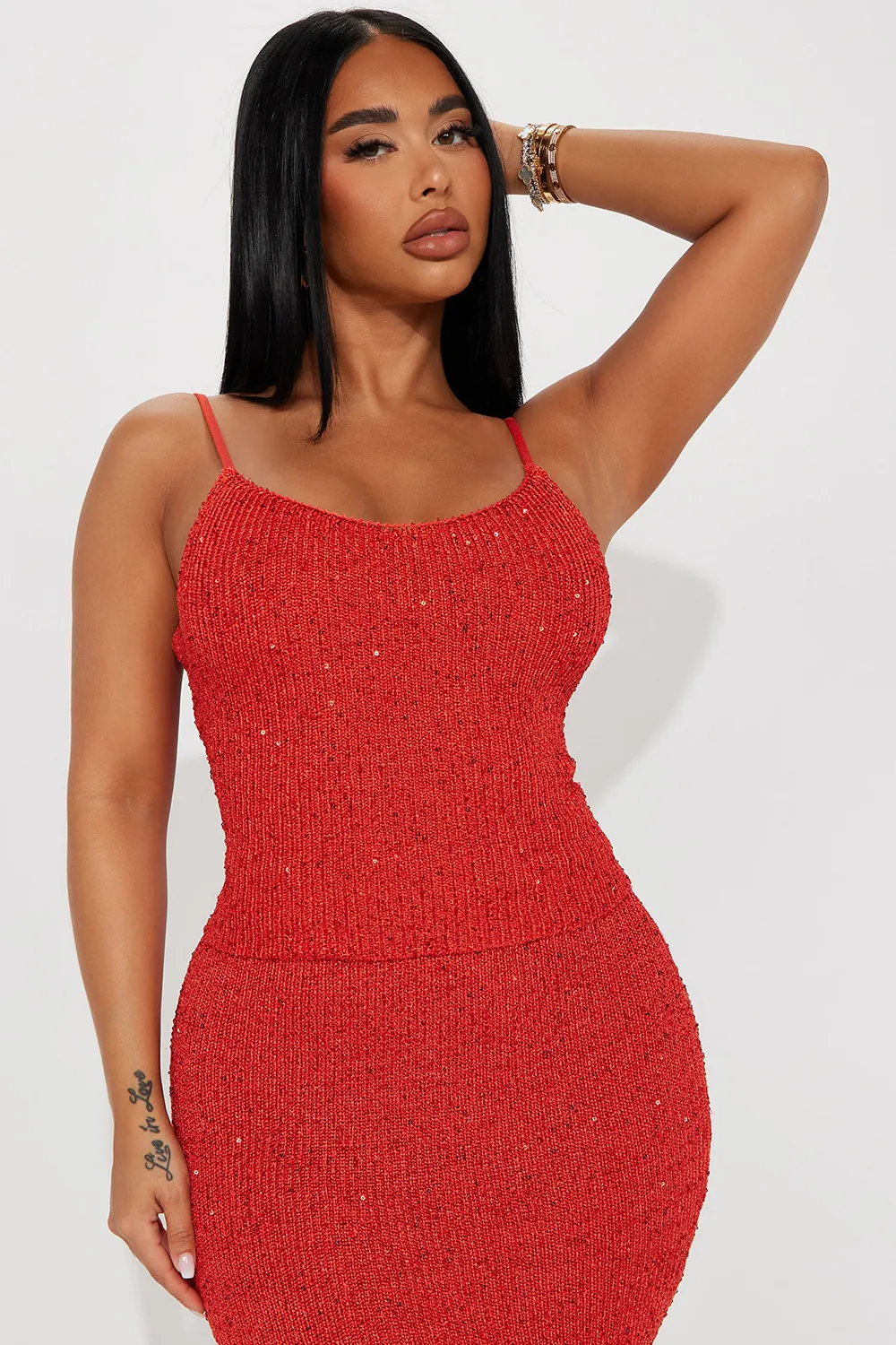 Spring/Summer The Spotlight Sequin Knit Skirt Set
