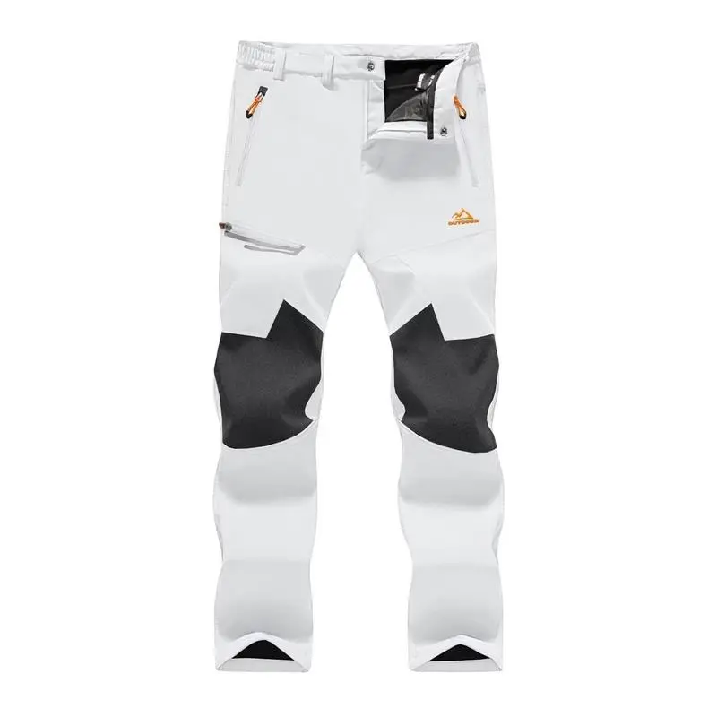 🔥6 Pack-Waterproof Ski Pants for Men, Thermal Fleece Lined Winter Pants with Secure Zip Pockets