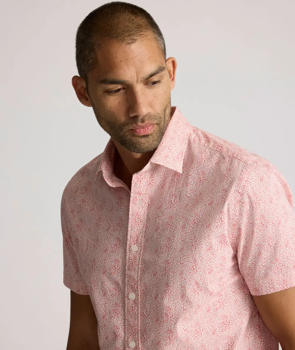 Stretch Cotton Short-Sleeve Coldwell Shirt