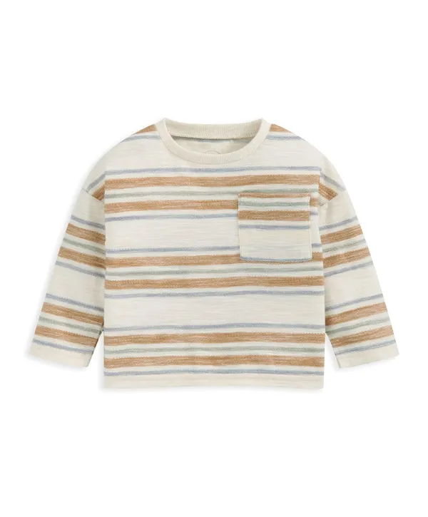 Stripe Long-Sleeve T-shirt - Cream