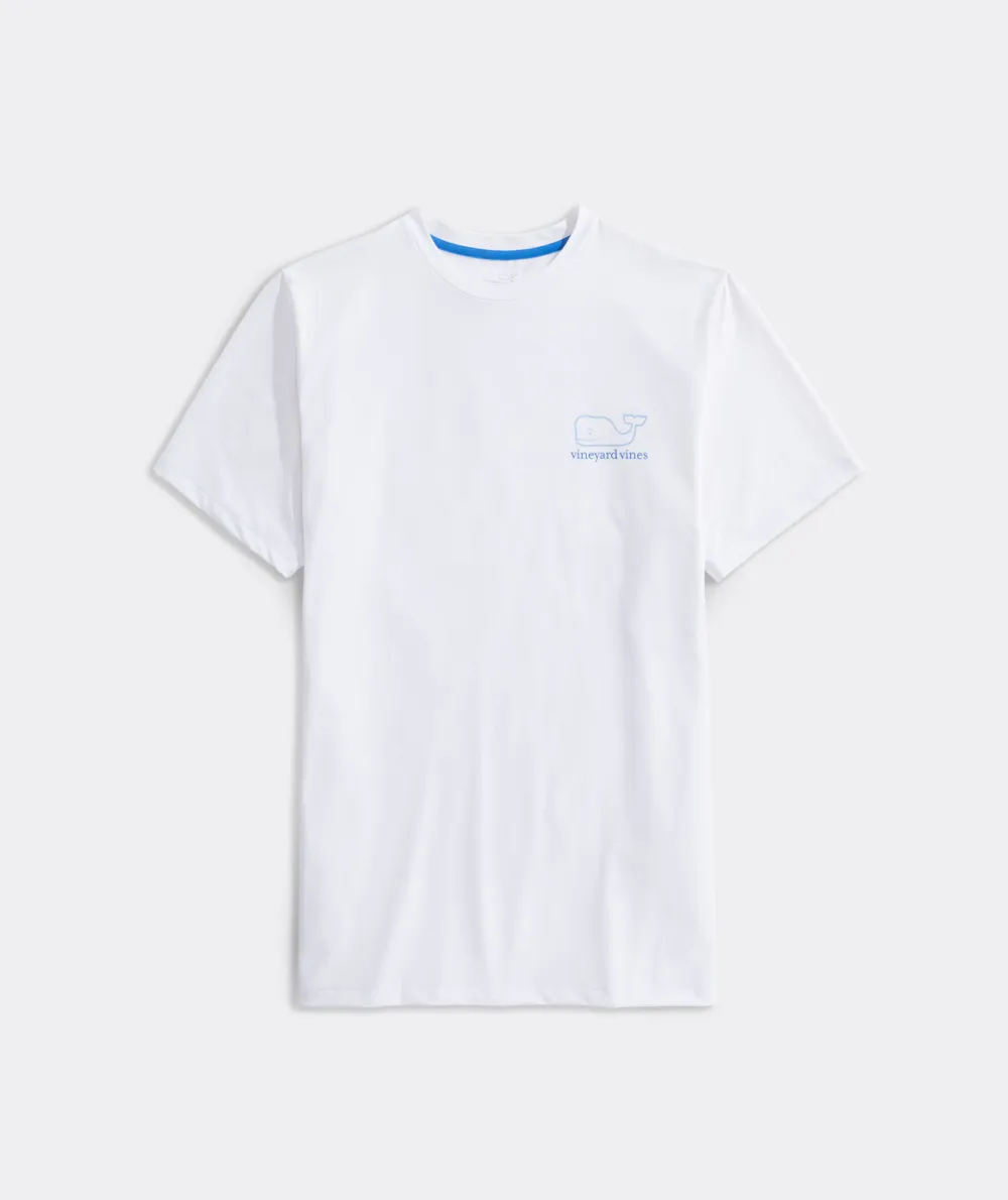 Whale Logo Short-Sleeve Harbor Performance Tee