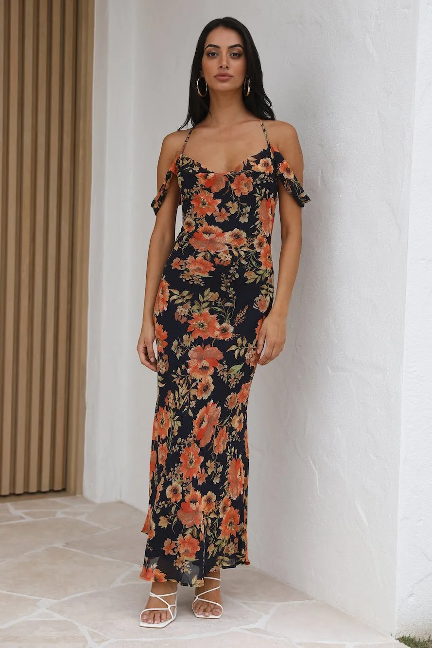 LOVER STYLE MAXI DRESS-NAVY