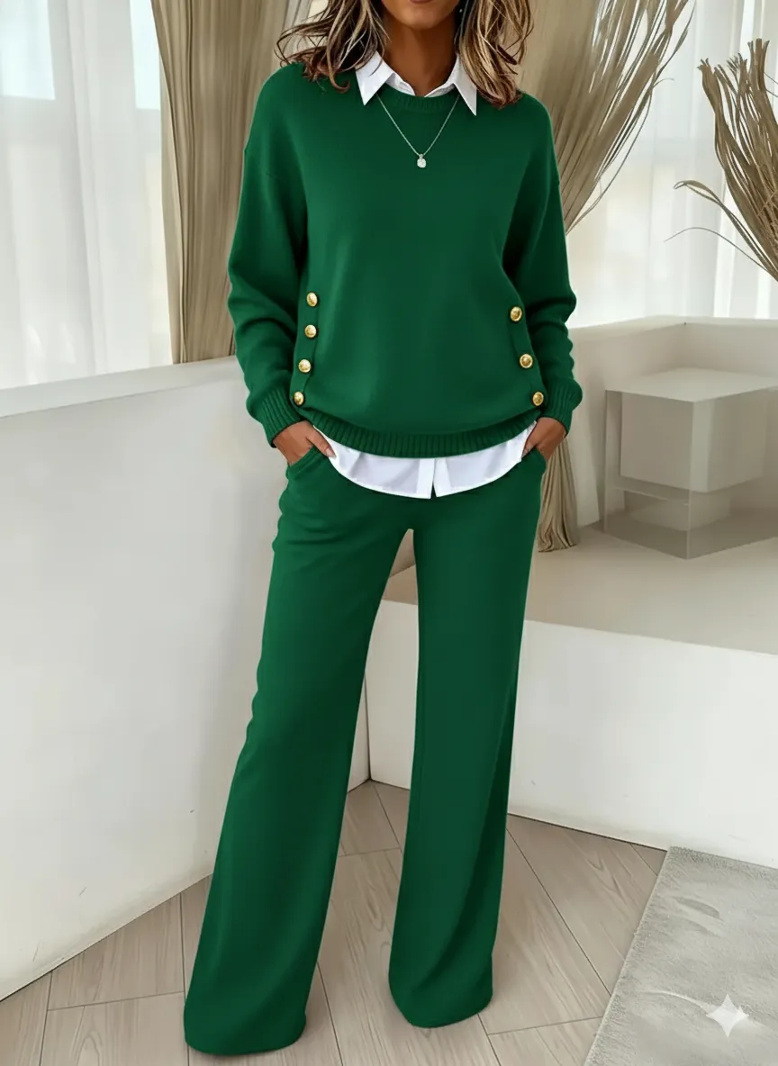 🔥Last Day 89% OFF🔥Women's Comfortable Pullover Sweater And Pants Two-piece Set