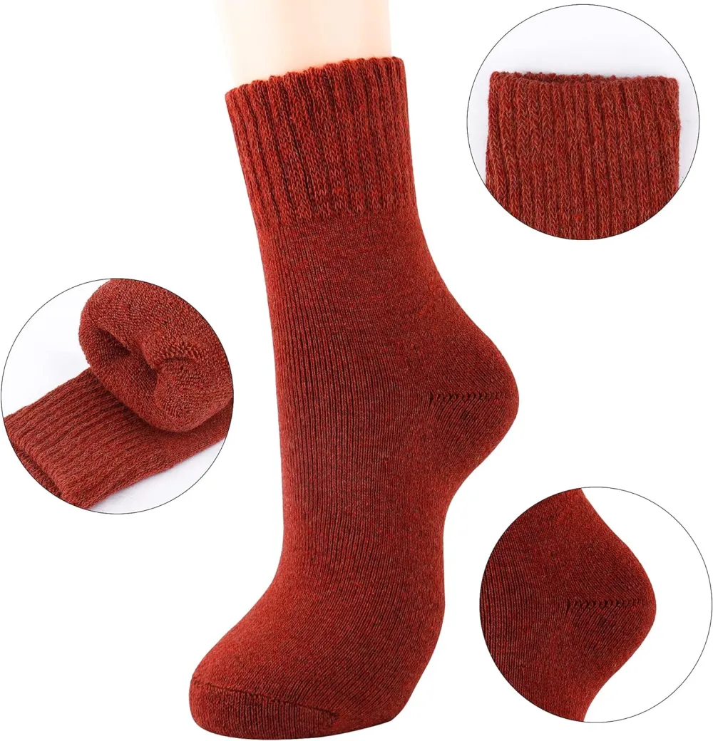 Jeasona Wool Socks for Women Warm Winter Thermal Thick Socks Gifts for Women Mom