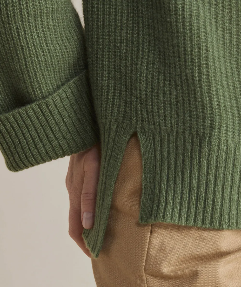 Seaspun Cashmere Ribbed Crewneck Sweater