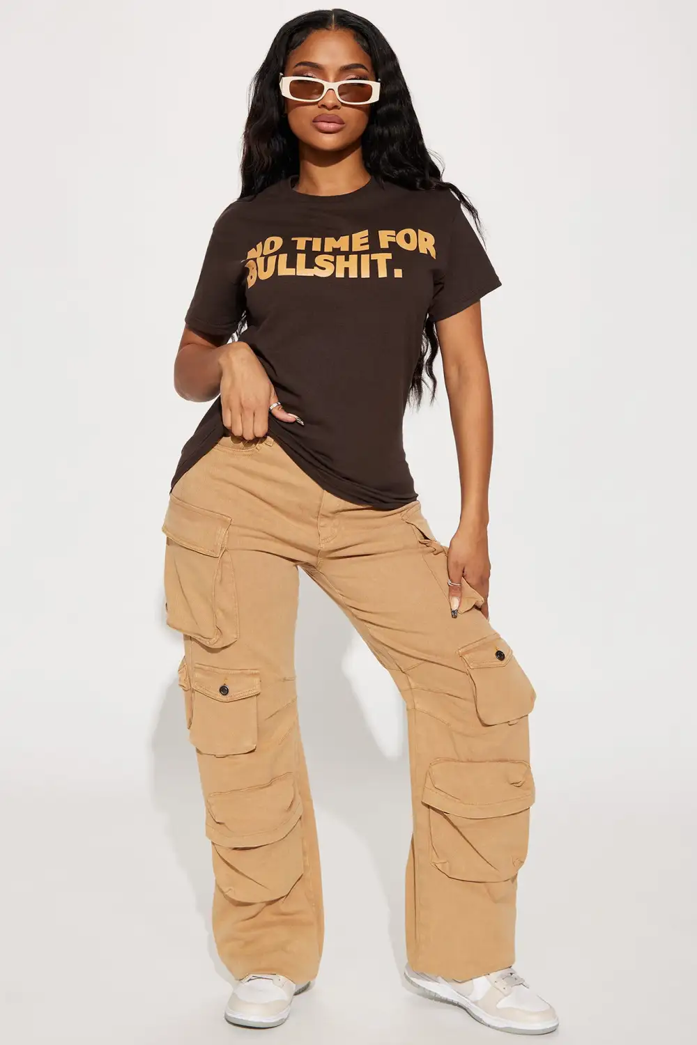 No Time For BS Tshirt - Brown