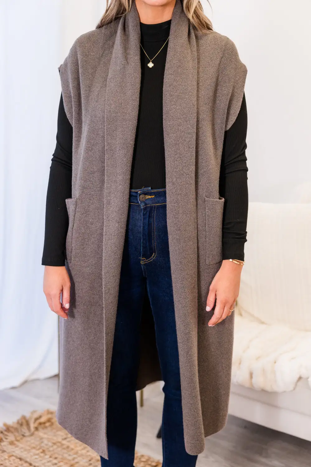 She's So Cute Cardigan, Grey