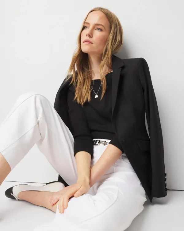 Ribbed Boatneck Top