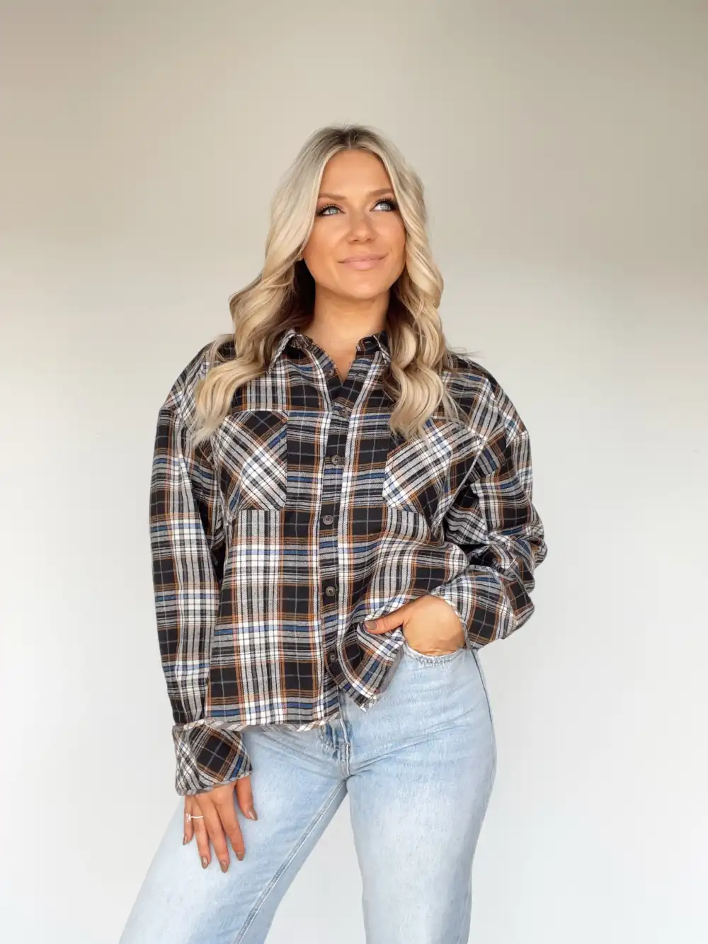 Bonfire Babe Plaid Shirt