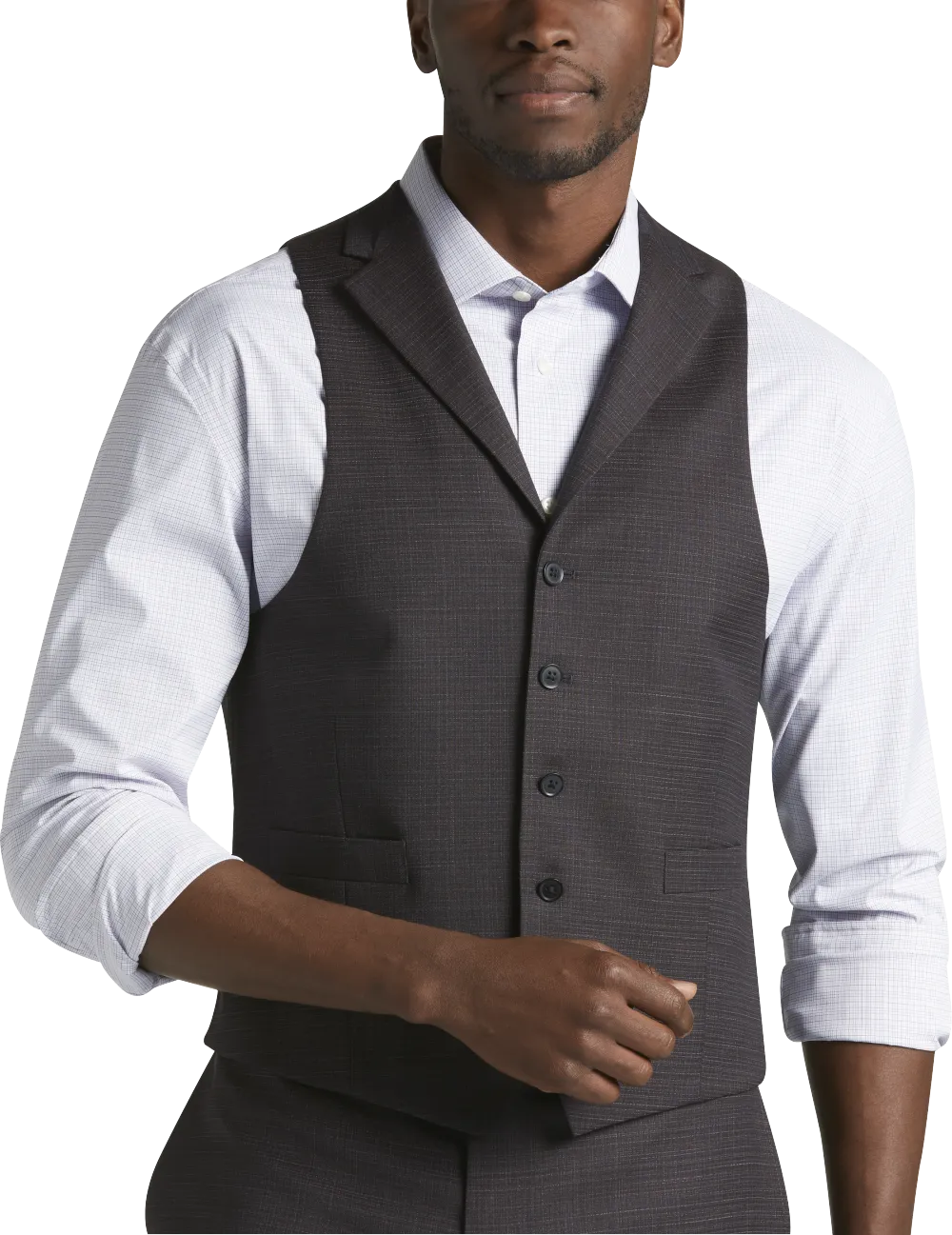 Michael Strahan Classic Fit Wool Blend Suit Vest