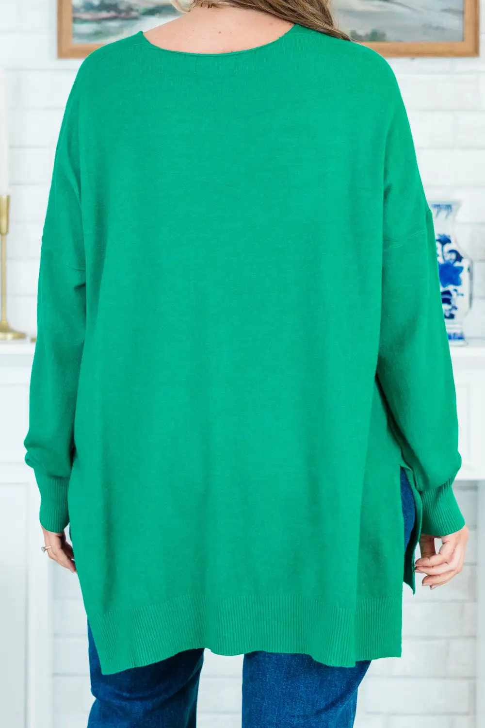 Perfect For Outside Sweater, Heather Kelly Green