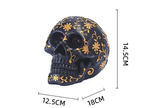 Halloween Pattern Skull Decoration Party Decoration Props Haunted House Holiday Decoration Resin Crafts