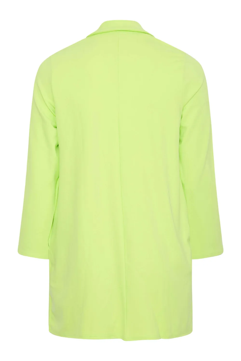 YOURS Curve Lime Green Scuba Blazer