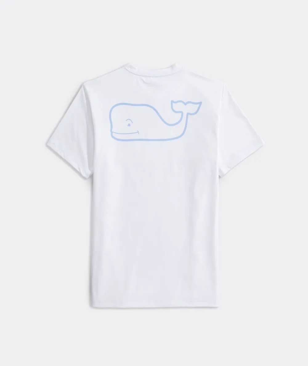 Whale Logo Short-Sleeve Harbor Performance Tee