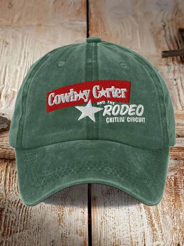 Retro Country Western Music & The Rodeo Chitlin' Circuit Print Baseball Cap