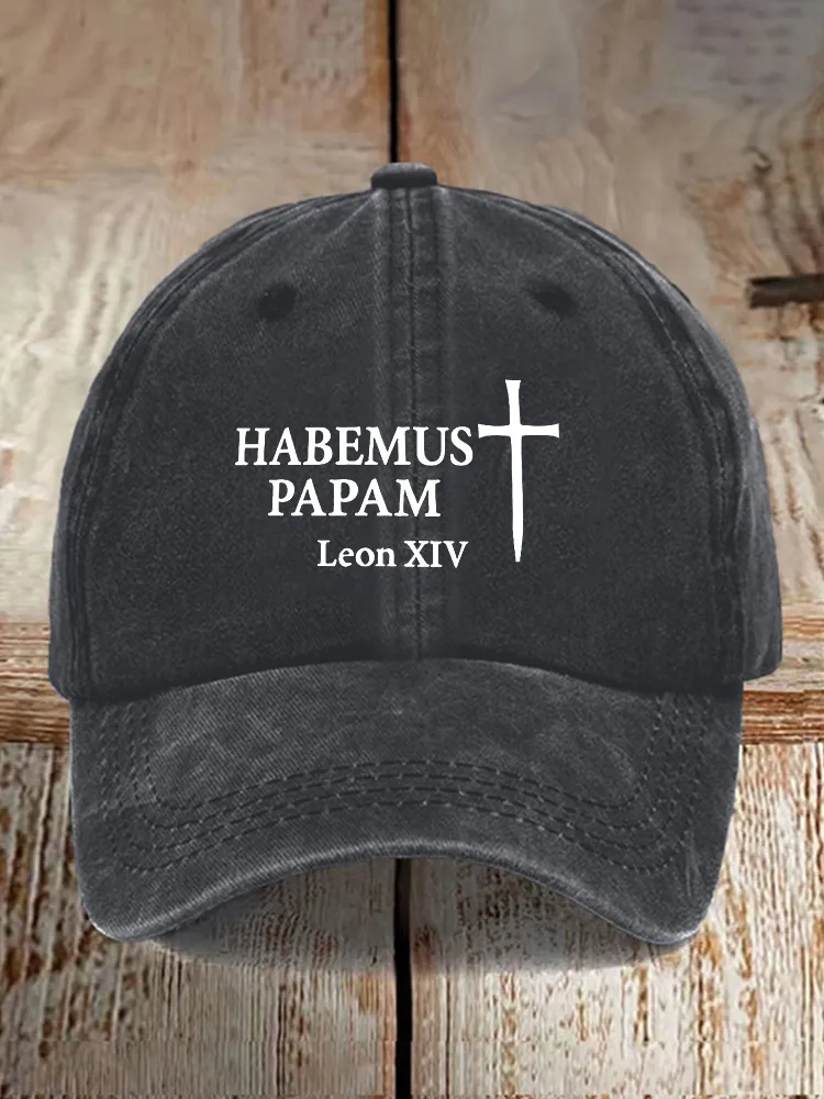 Habemus Papam Leon Xiv Printed Baseball Caps