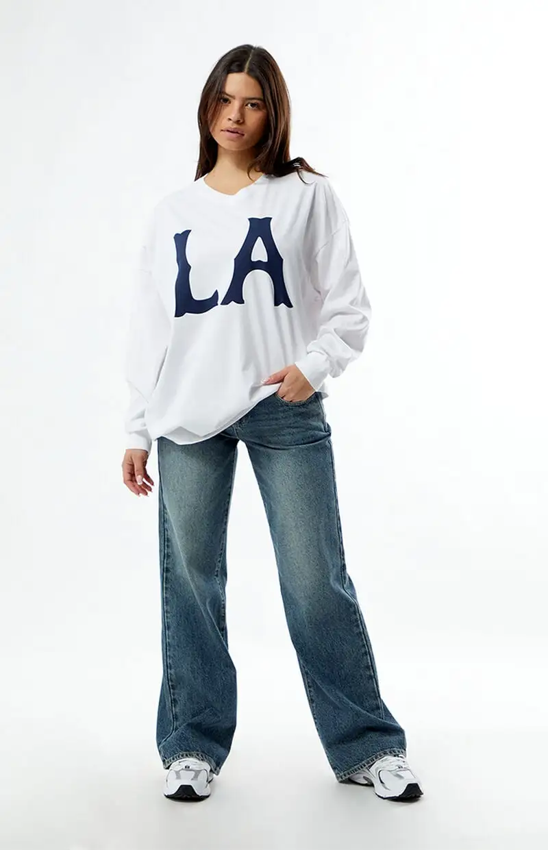 PS / LA LA Long Sleeve Oversized T-Shirt