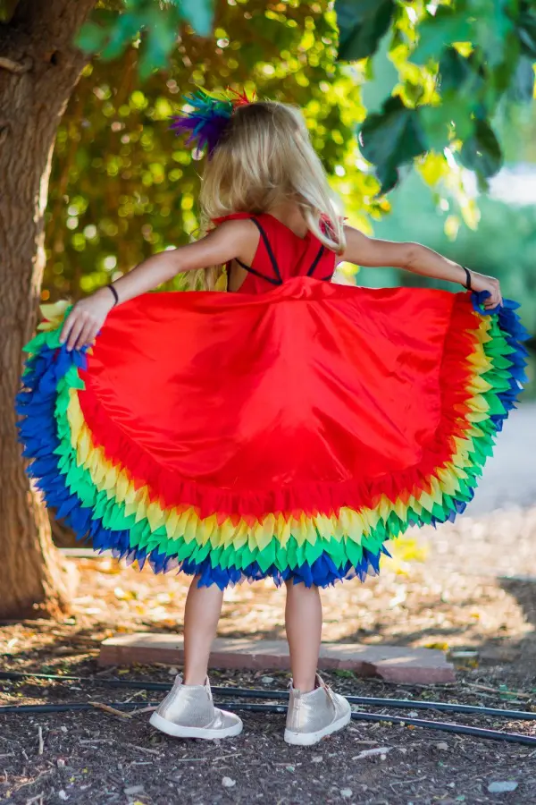 Rainbow Parrot Costume - 3 Piece Set