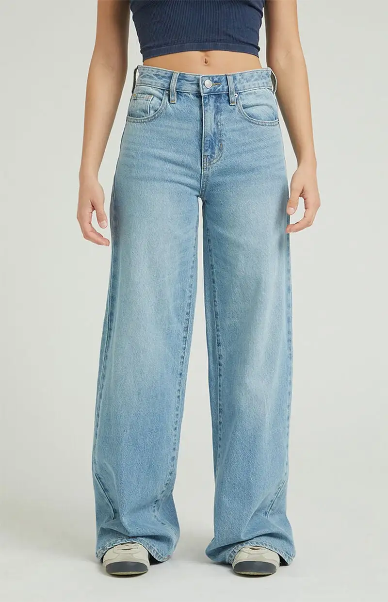 PacSun Jessie High Waisted Baggy Jeans Medium Indigo