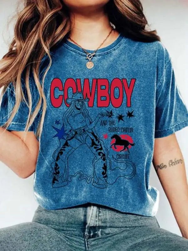 Retro Western & The Rodeo Chitlin' Circuit Print T-Shirt