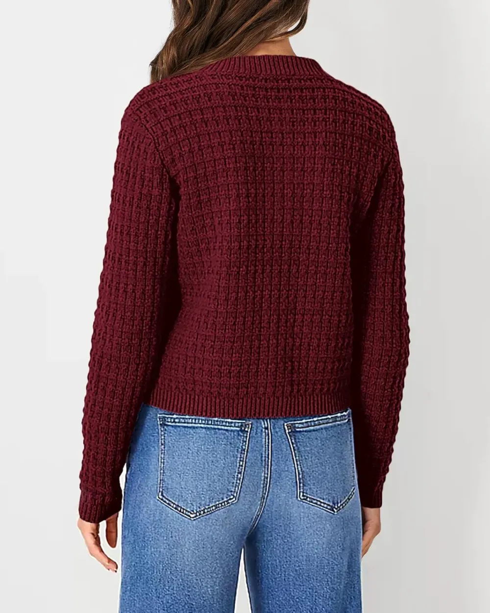 Women's Knit Cardigan Sweaters Casual Long Sleeve Open Front Button Down Trendy Jackets Outerwear