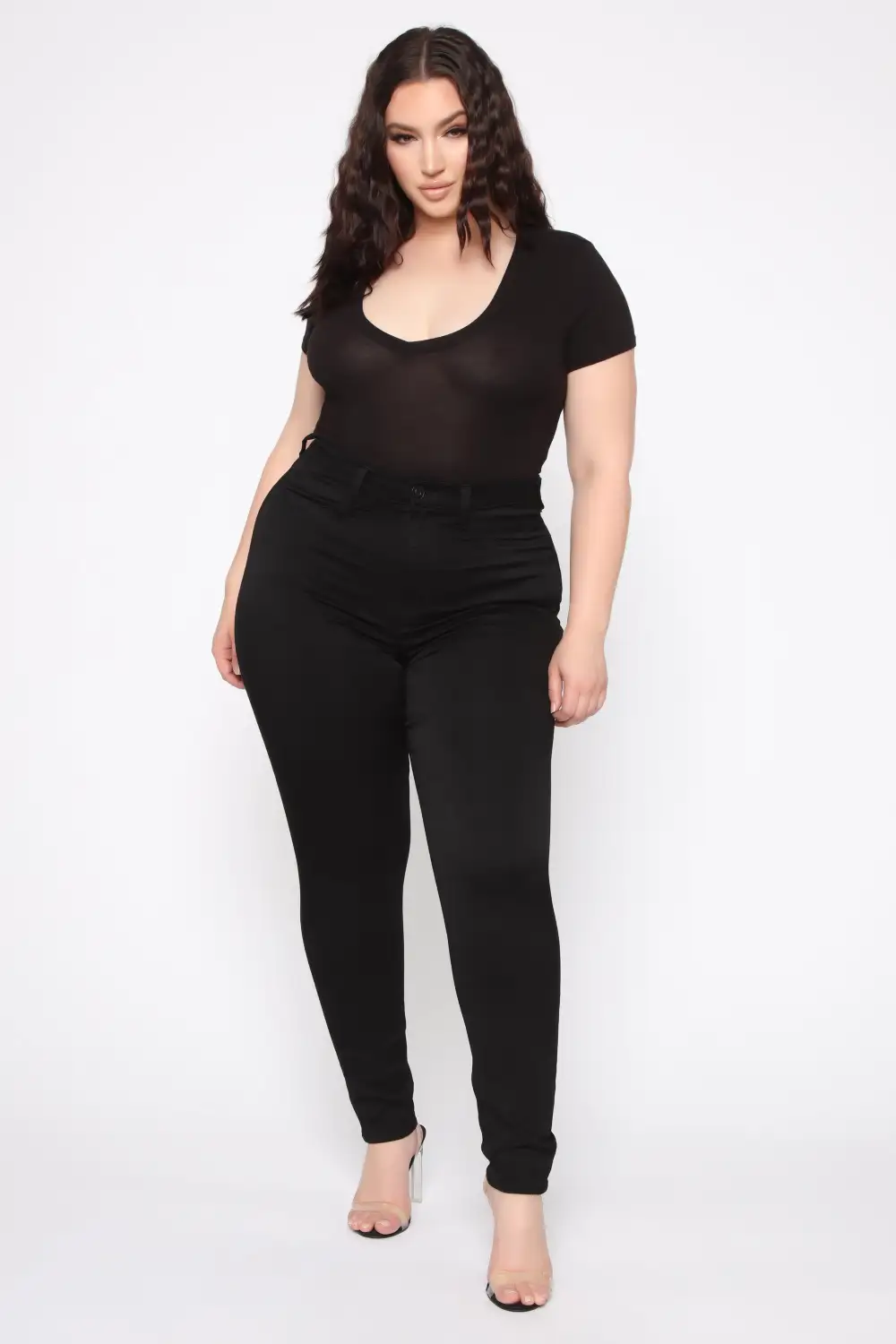 Eva Super Soft Curvy Skinny Jean - Black