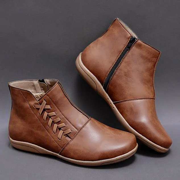 Women Winter Flat Heel Boots