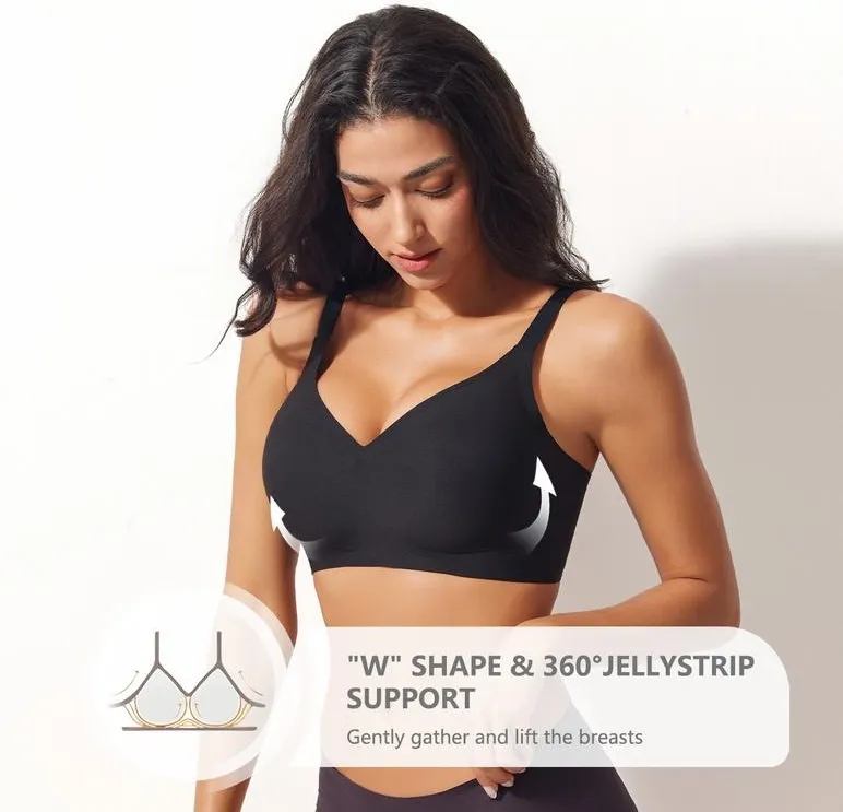 Jelly Wireless Women Comfortable Push Up Bras