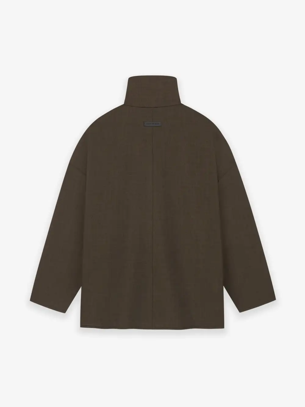 Wool Canvas High Neck Jacket