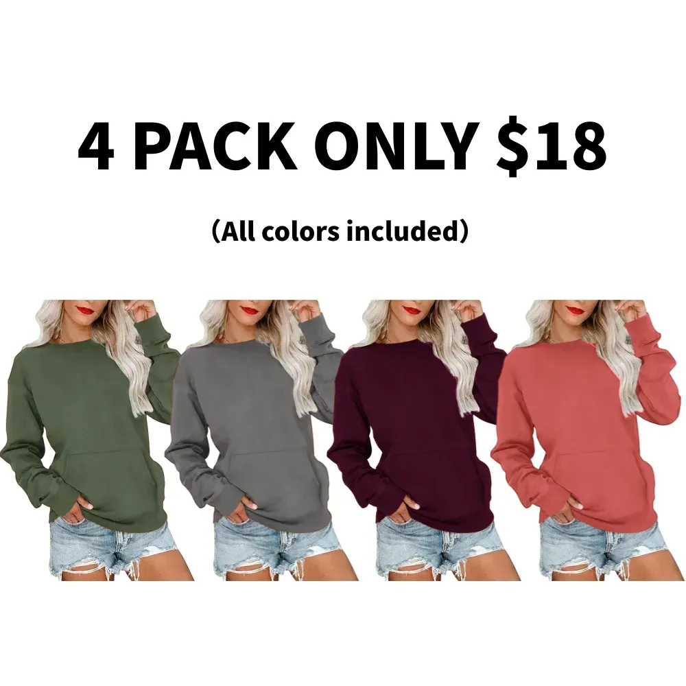 Women's Crewneck Hoodless Sweatshirt