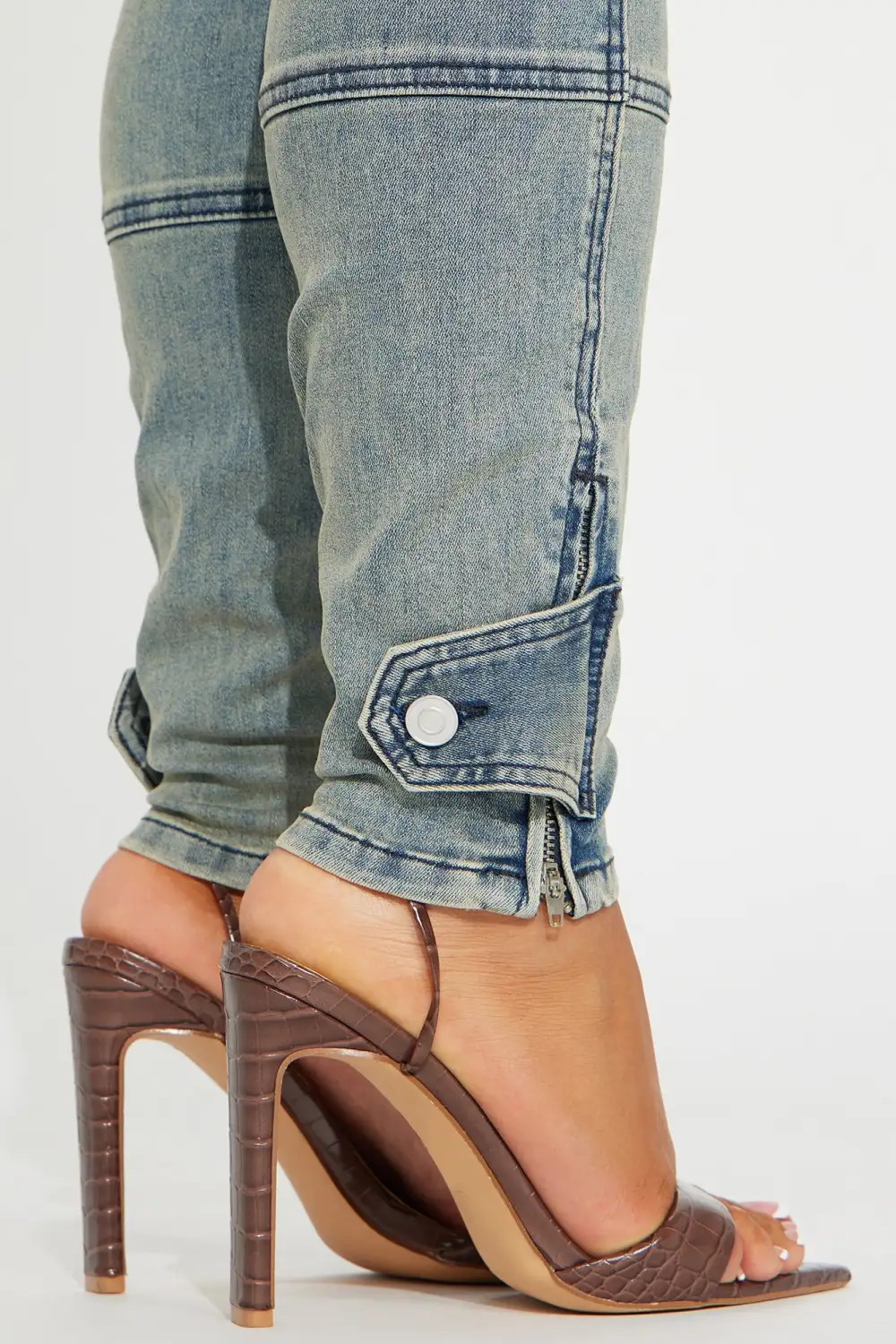 Block His Number Stretch Skinny Jeans - Vintage Wash
