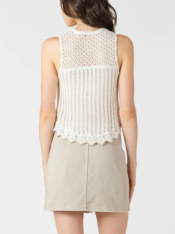 Textured Knit Sleeveless Top