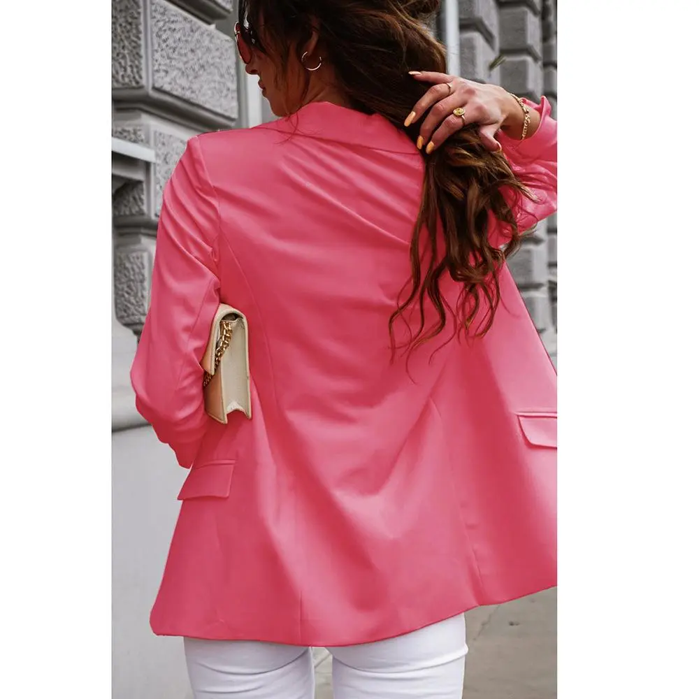 Casual Solid Color Slim Coats