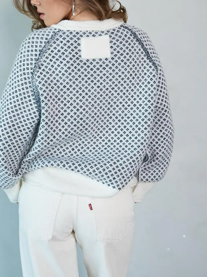 Ramona Ditsy Argyle Sweater