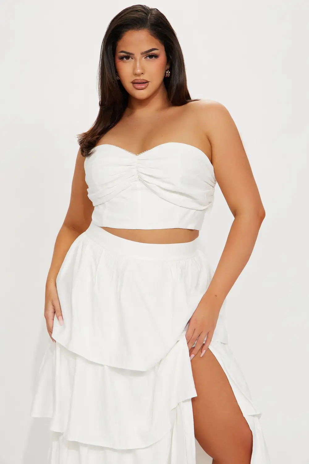 Head in The Clouds Skirt Set - White