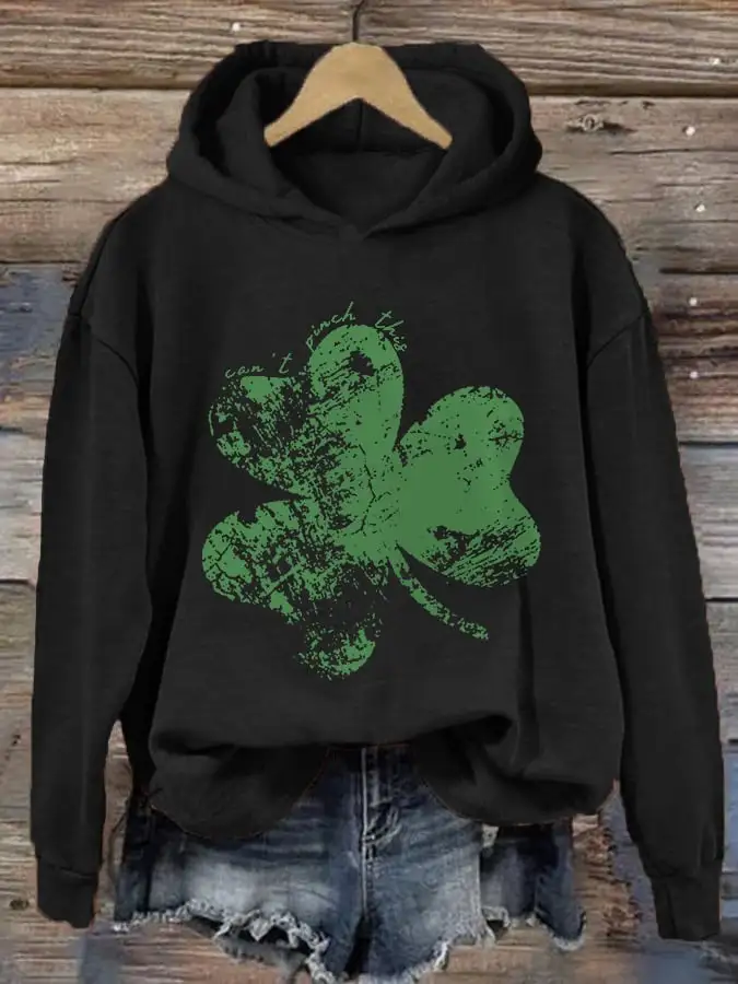 Women's Can‘t Pinch This Lucky Shamrock St. Patrick's Day Hoodie